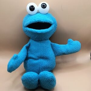 Classic Blue Plush Hand Puppet for Kids - Soft Interactive Toy